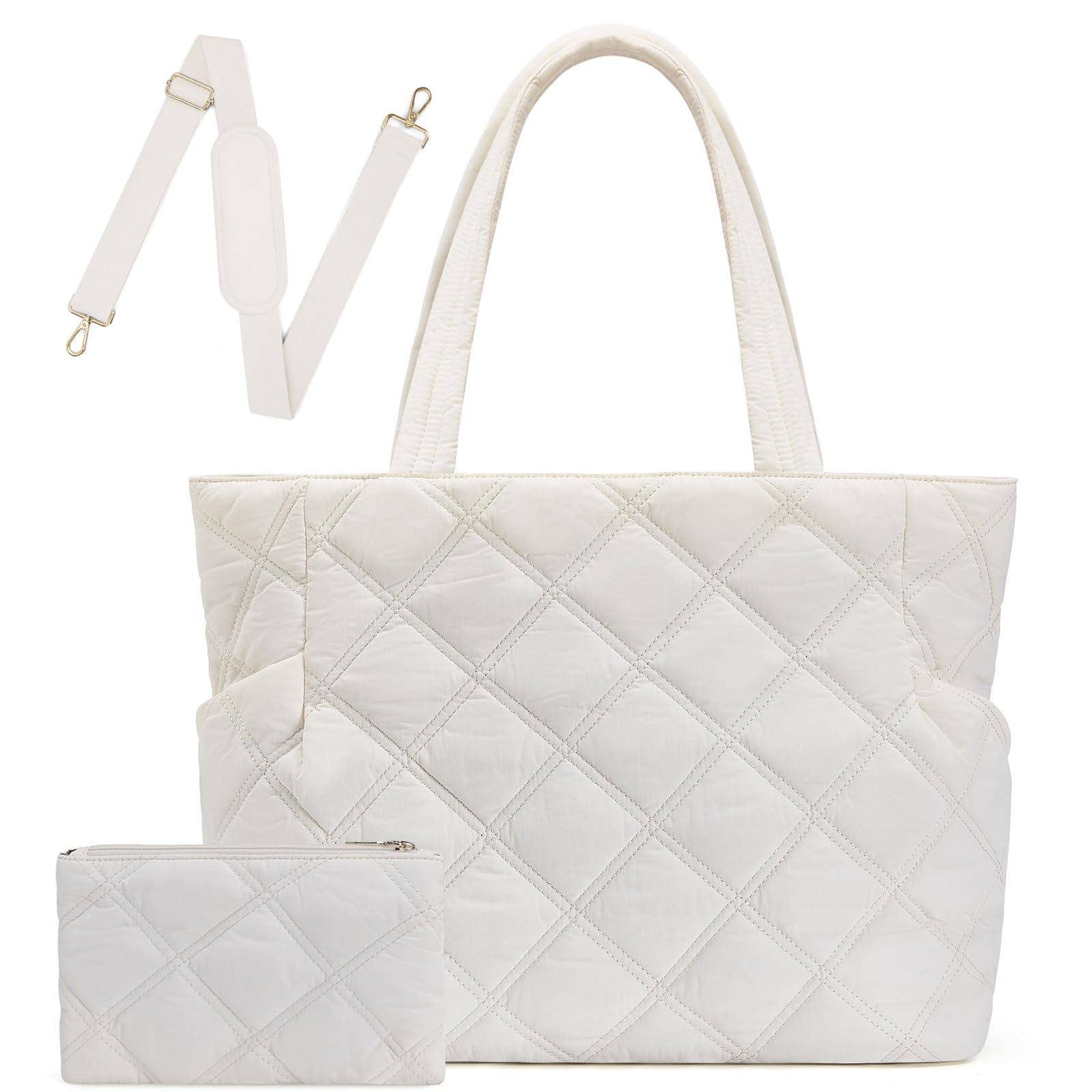 Amazon.com: Lifeamar Puffer Work Tote Bag for Women, Large